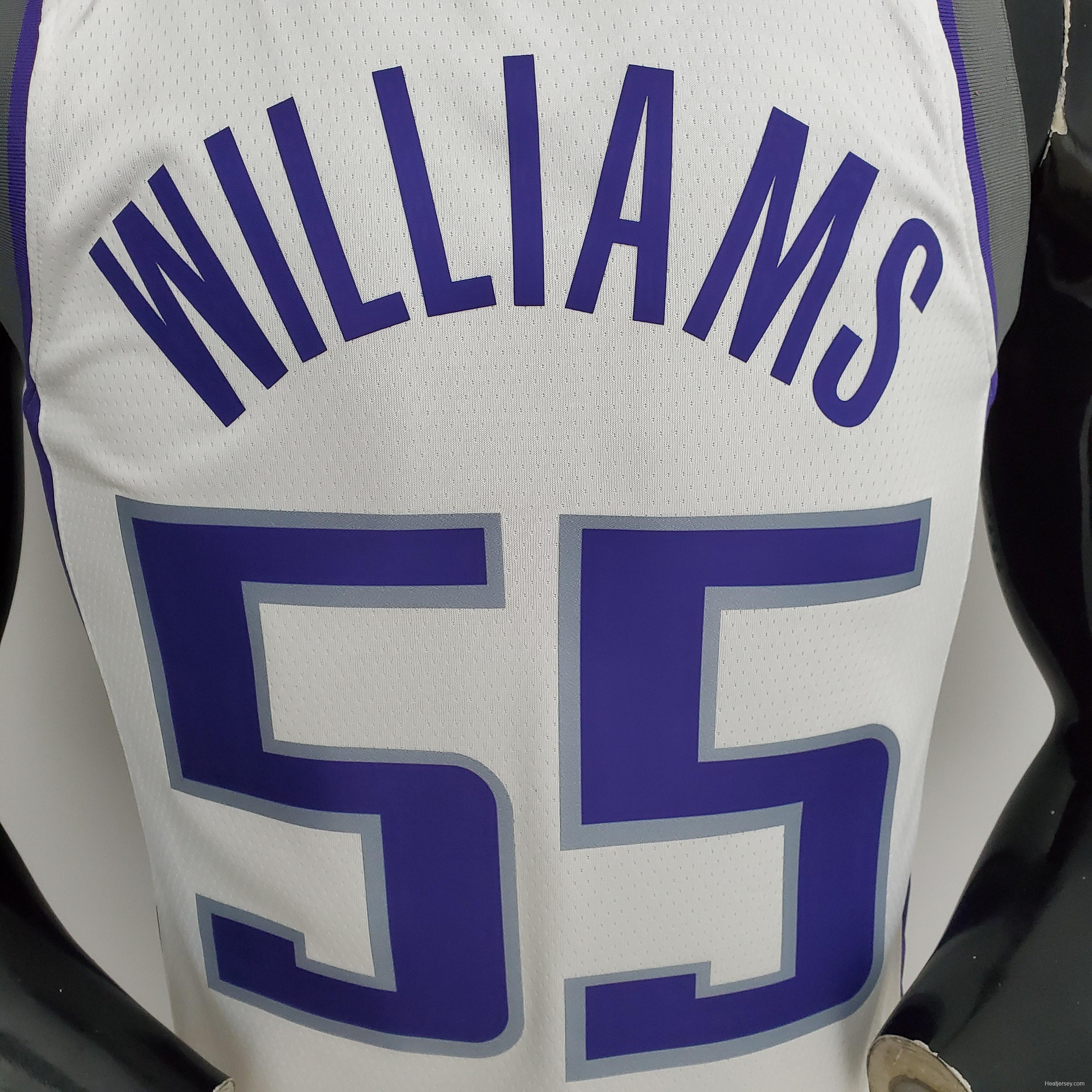 NBA 75th Anniversary Kings Williams #55 White Jersey