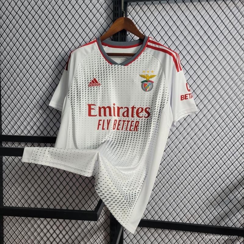 22/23 Benfica Third White Soccer Jersey