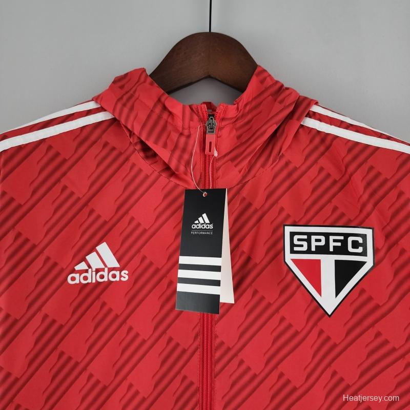 2022 Sao Paulo Windbreaker Red White