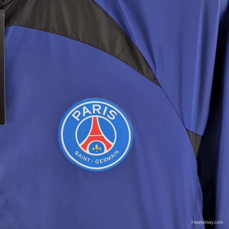 2022 PSG Windbreaker Blue And Black