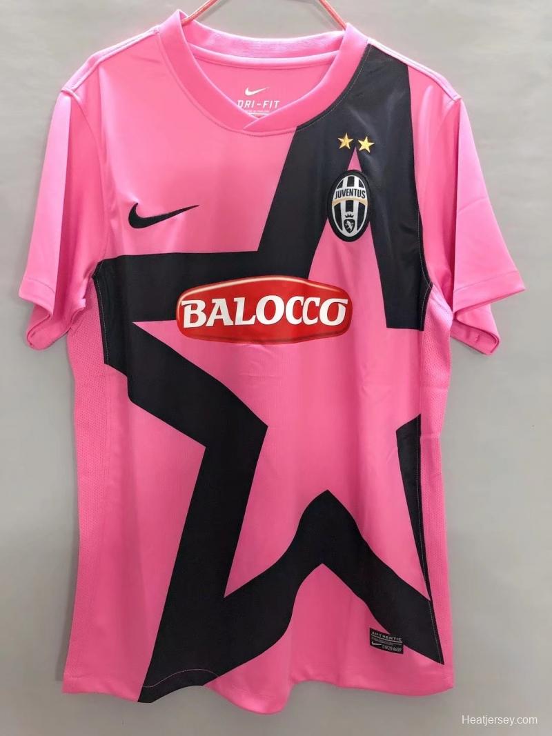 Retro 11/12 Juventus Away Pink Soccer Jersey