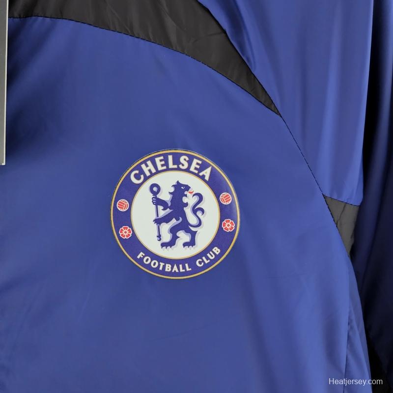 22/23 Chelsea Windbreaker Blue & Black