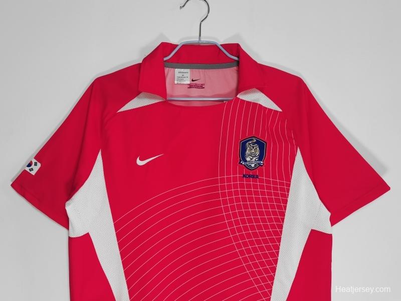 Retro 2002 Korea Home Soccer Jersey