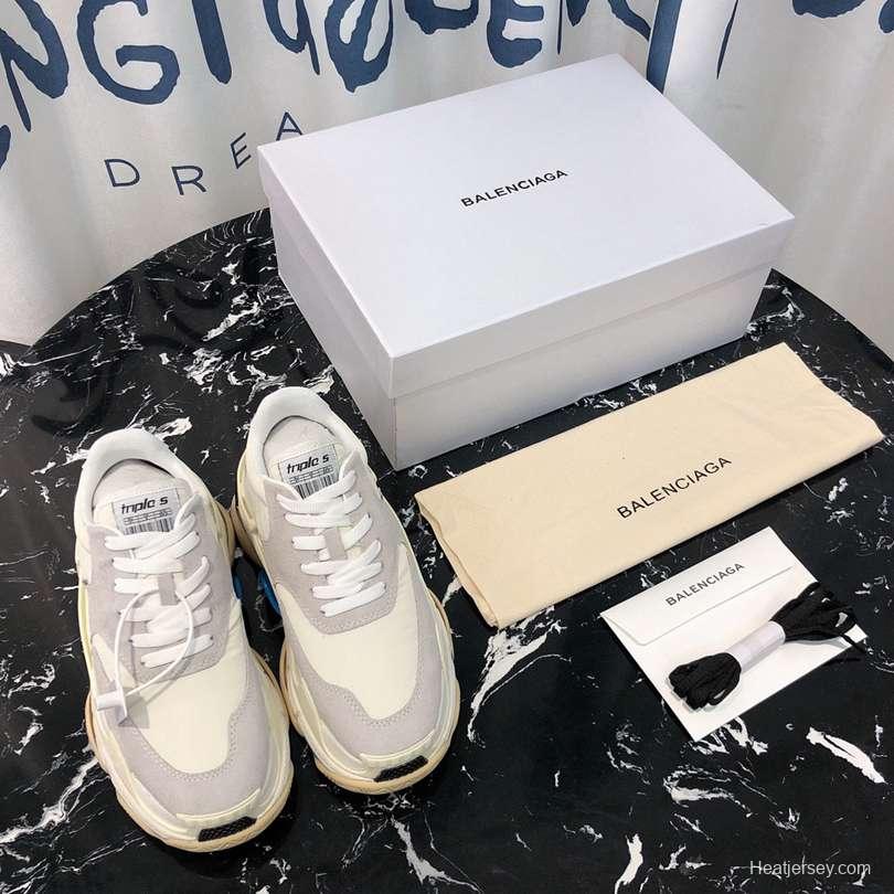 Men/Women Balenciaga Triple S Sneaker Grey/Milk