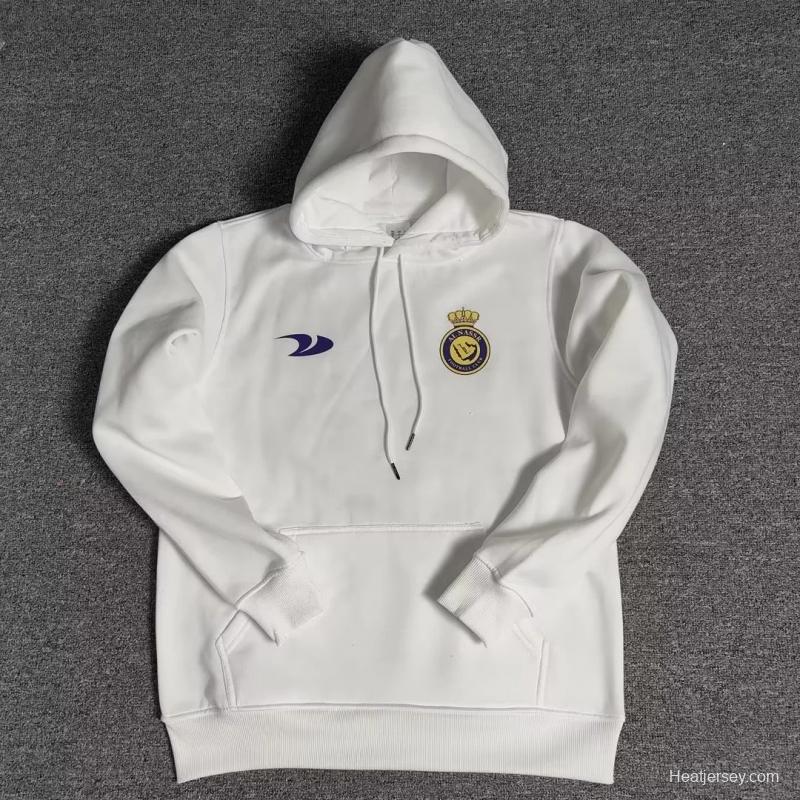 22/23 Al-Nassr FC Home CR7 Ronaldo White Tracksuit Hoodie