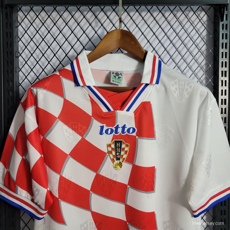 Retro 1998 Croatia Home Jersey