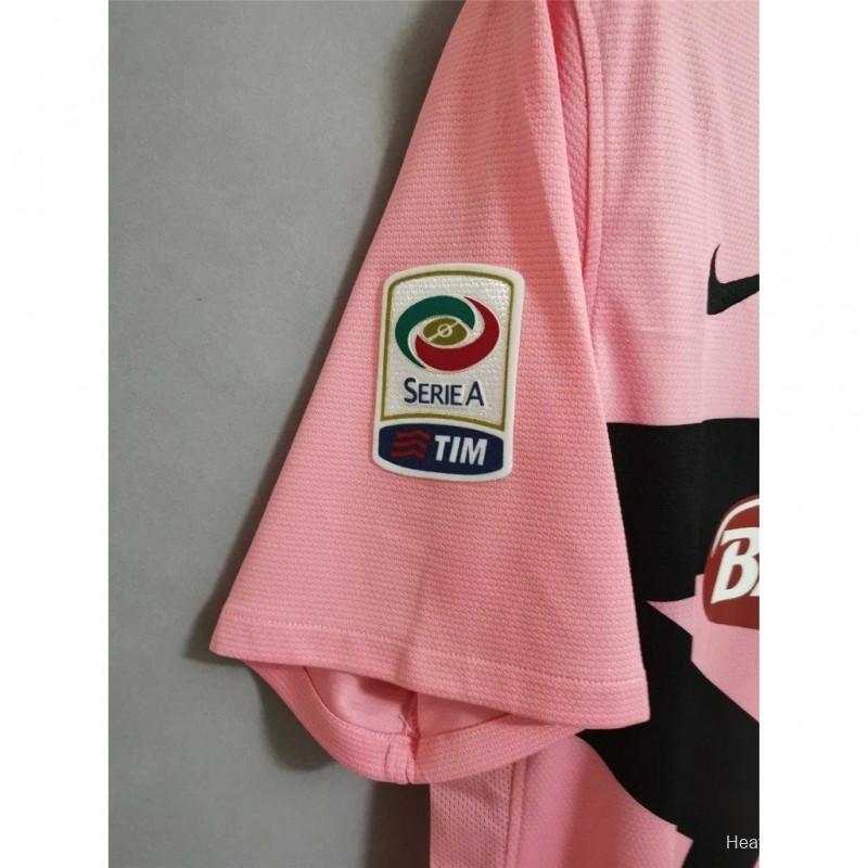 Retro 11/12 Juventus Away Pink Jersey With Serie A Patch