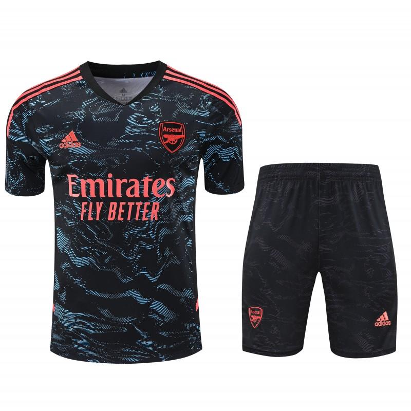 23-24 Arsenal Black Pattern Special Short Sleeve+Shorts