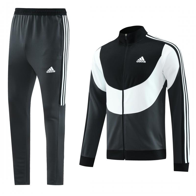 23/24 Adidas Black/White Full Zipper +Pants