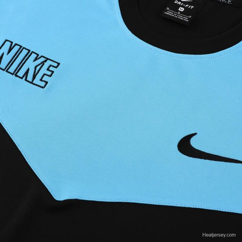 23/24 NIKE Black/Blue Short Sleeve Jersey+Pants