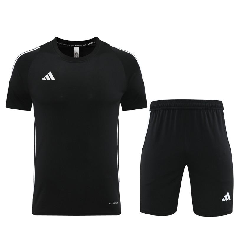 2024 Adidas Black Short Sleeve Jersey+Shorts