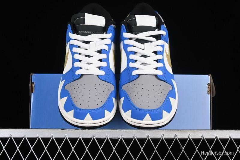 Nike SB Dunk Low Power Rangers Triceratops Colorway Low-Top Casual Skateboarding Shoes - ZZ1998-007