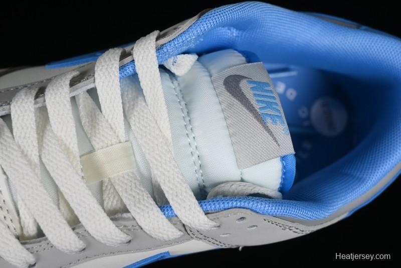 Nike Dunk Low SB "Athletic Department" Grey Blue Leather Skateboarding Shoes - FN7488-133
