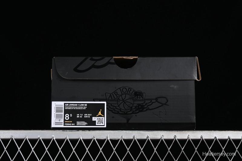 Nike Air Jordan 1 Low AJ1 Customized Low-Top Casual Sneakers - FZ5042-041