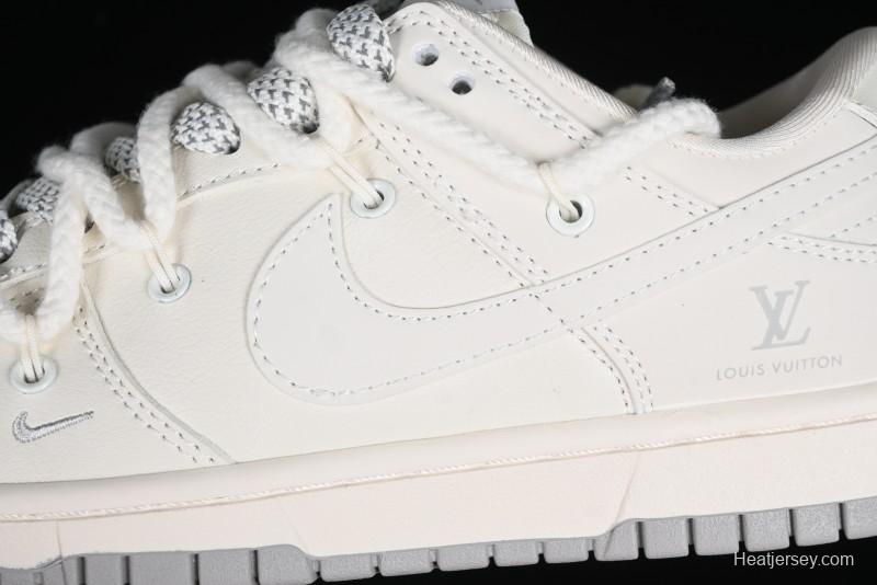 Nike SB Dunk Low LV Collaboration Anniversary Edition Custom Low-Top Casual Sneakers - XX2025-332