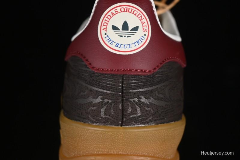 Adidas Originals Gazelle Indoor Retro Casual Slip-Resistant Wear-Resistant Low-Top Sneakers - JP5671