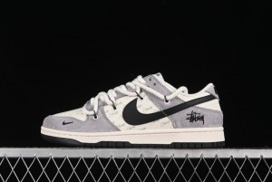 Nike SB Dunk Low Stussy Anniversary Edition Customized Low-Top Casual Skate Shoes - SJ2068-293