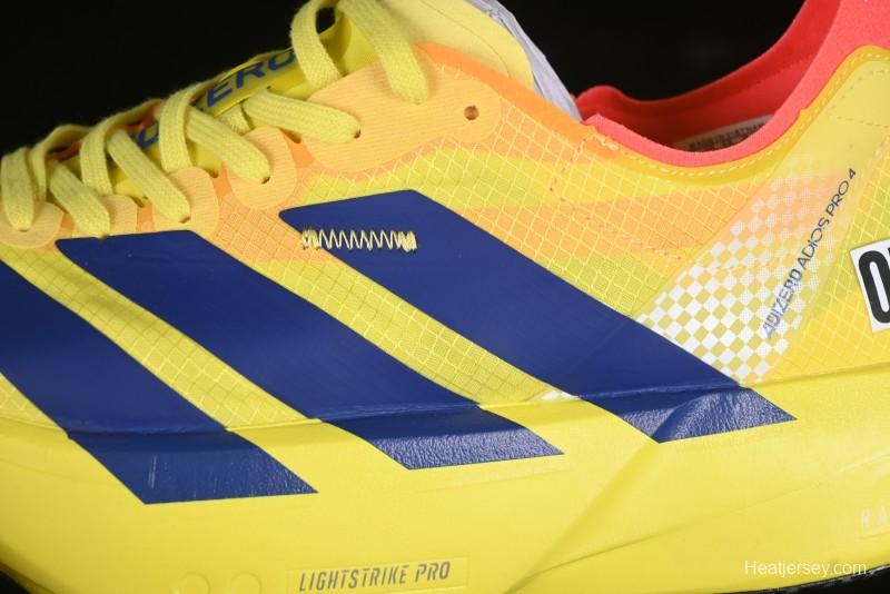 Adidas Adizero Adios 4 M Running Shoes Lightweight Breathable Low-Top - JR6373