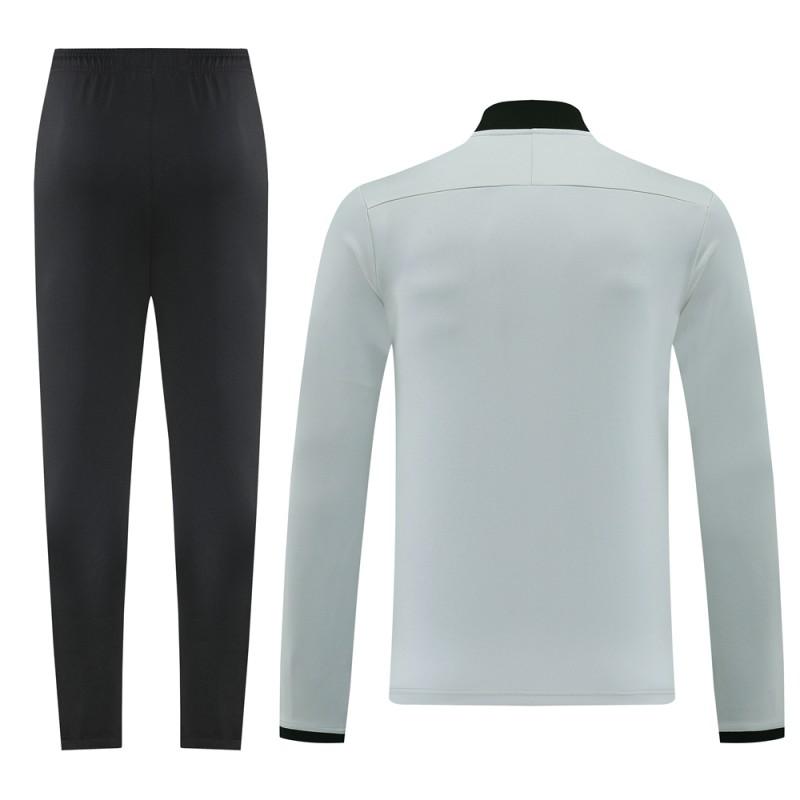 2025 Nike Grey Full Hoodie Zipper Jacket +Long Pants