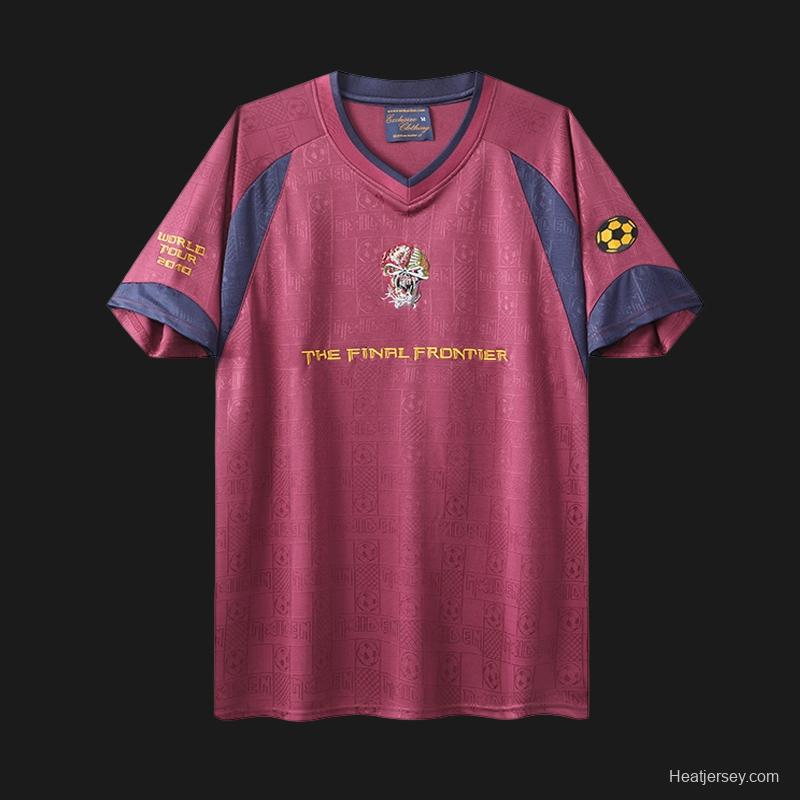 Retro 2010 West Ham United x Iron Maiden Away Jersey