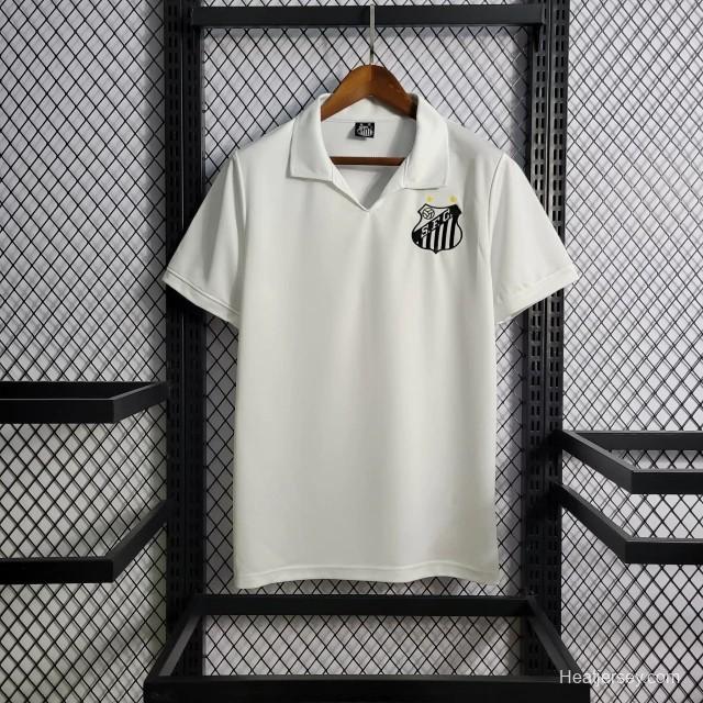 Retro 1970 Santos Home White Jersey