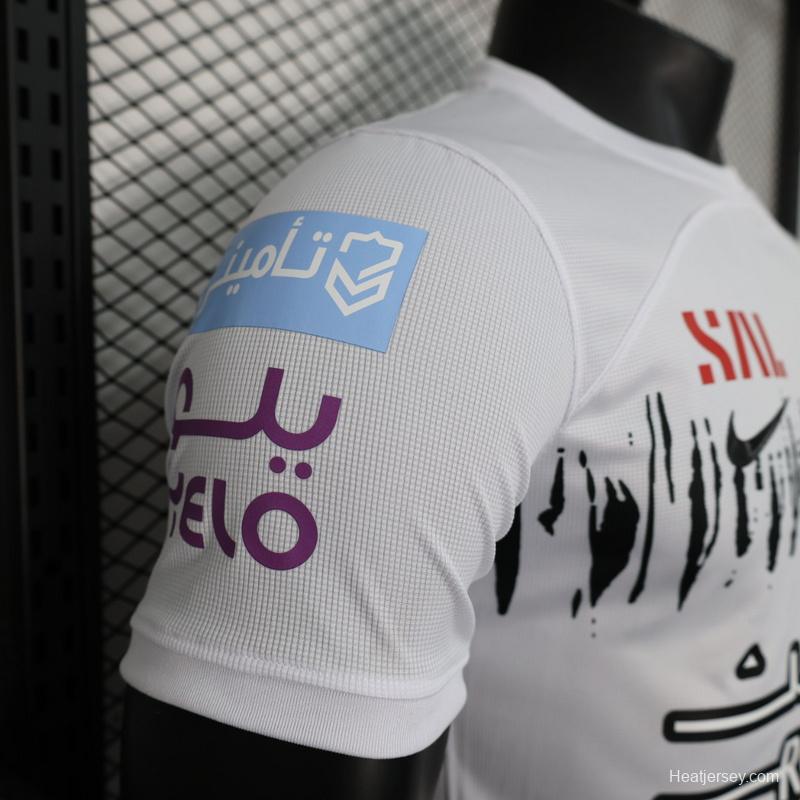 Player Version 23/24 Al-Ittihad Away White Jersey