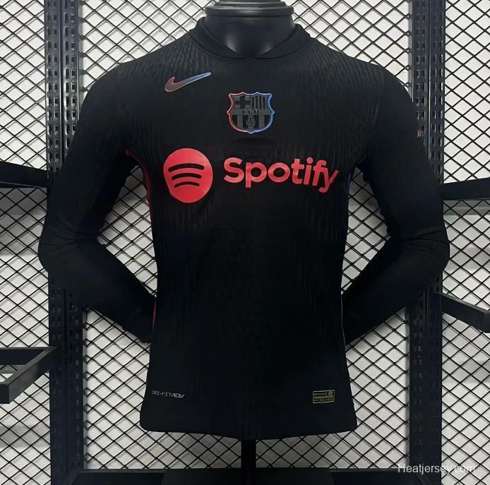 Player Version 24/25 Barcelona Away Long Sleeve Jersey