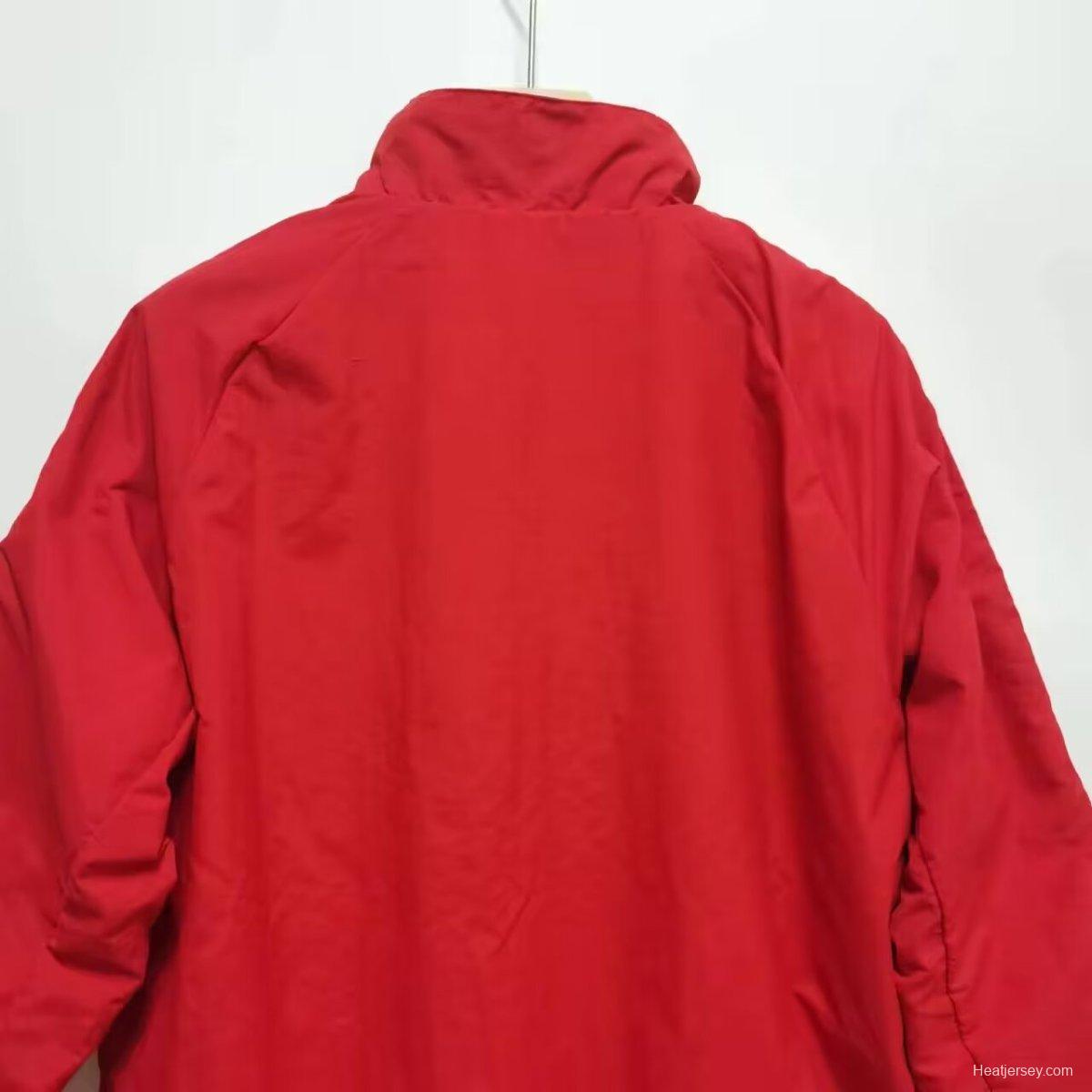 2024 Manchester Untied Black/Red Reversible Windbreaker