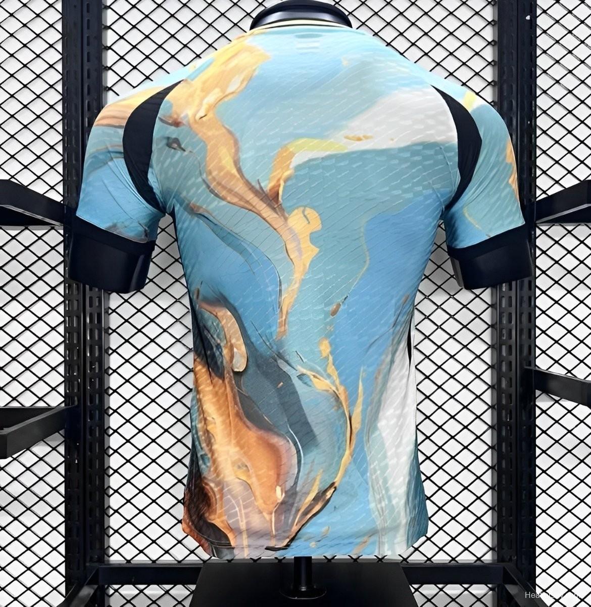 Player Version 2024 Japan Watercolor Painting Blue/Yellow Concept Jersey