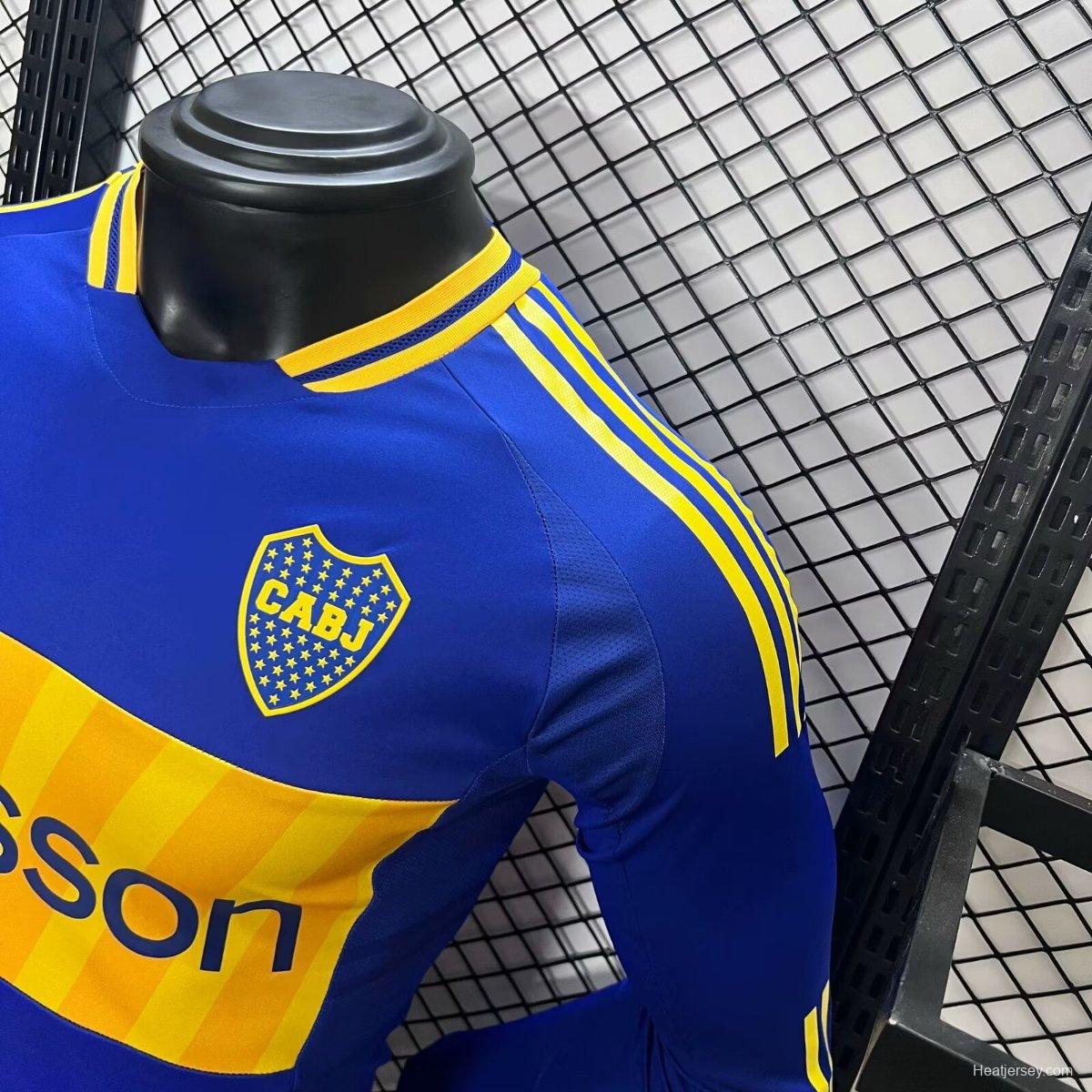 Player Version 24/25 Boca Juniors Home Long Sleeve Jersey