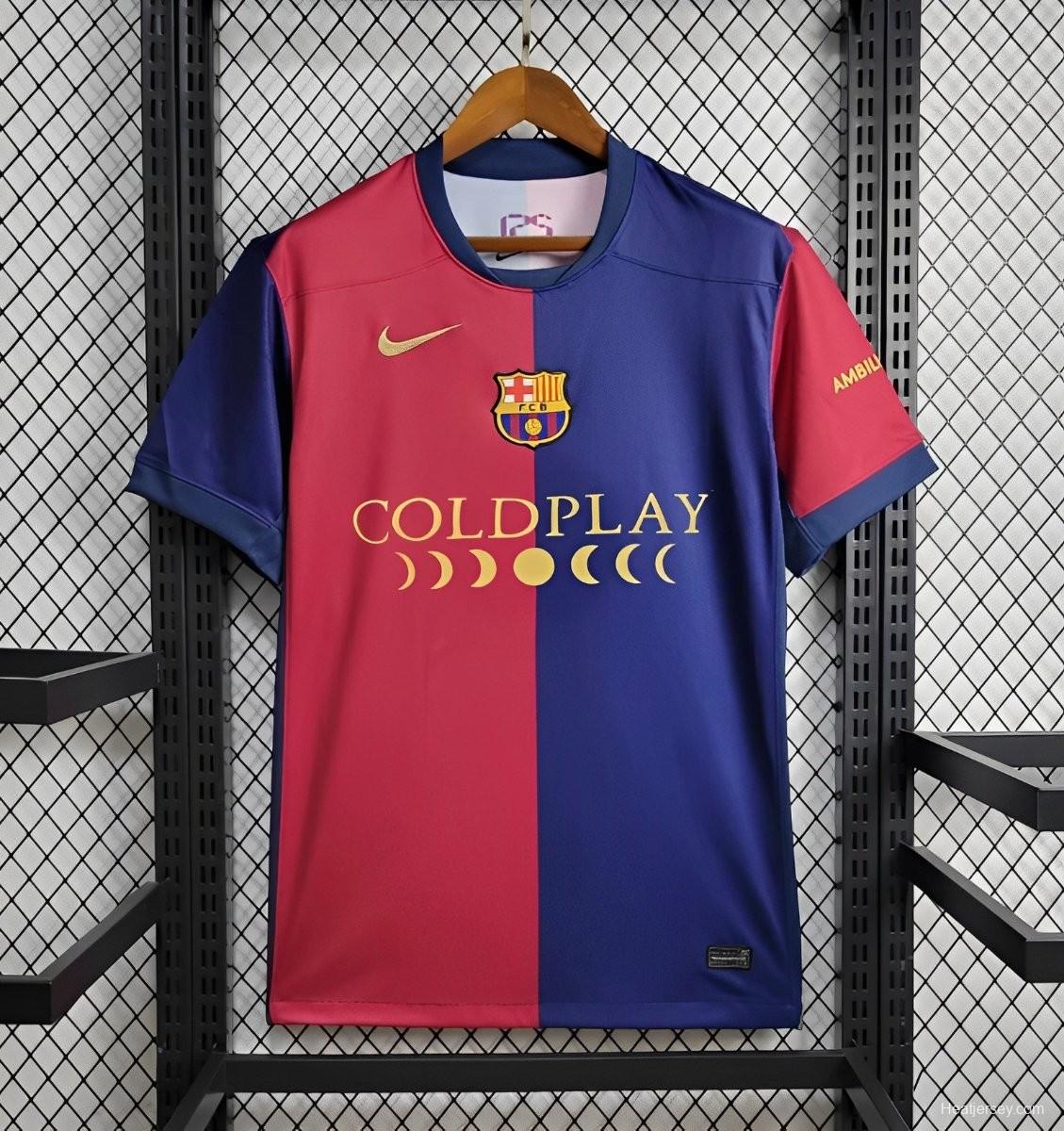 24/25 Barcelona Coldplay Home Special Jersey