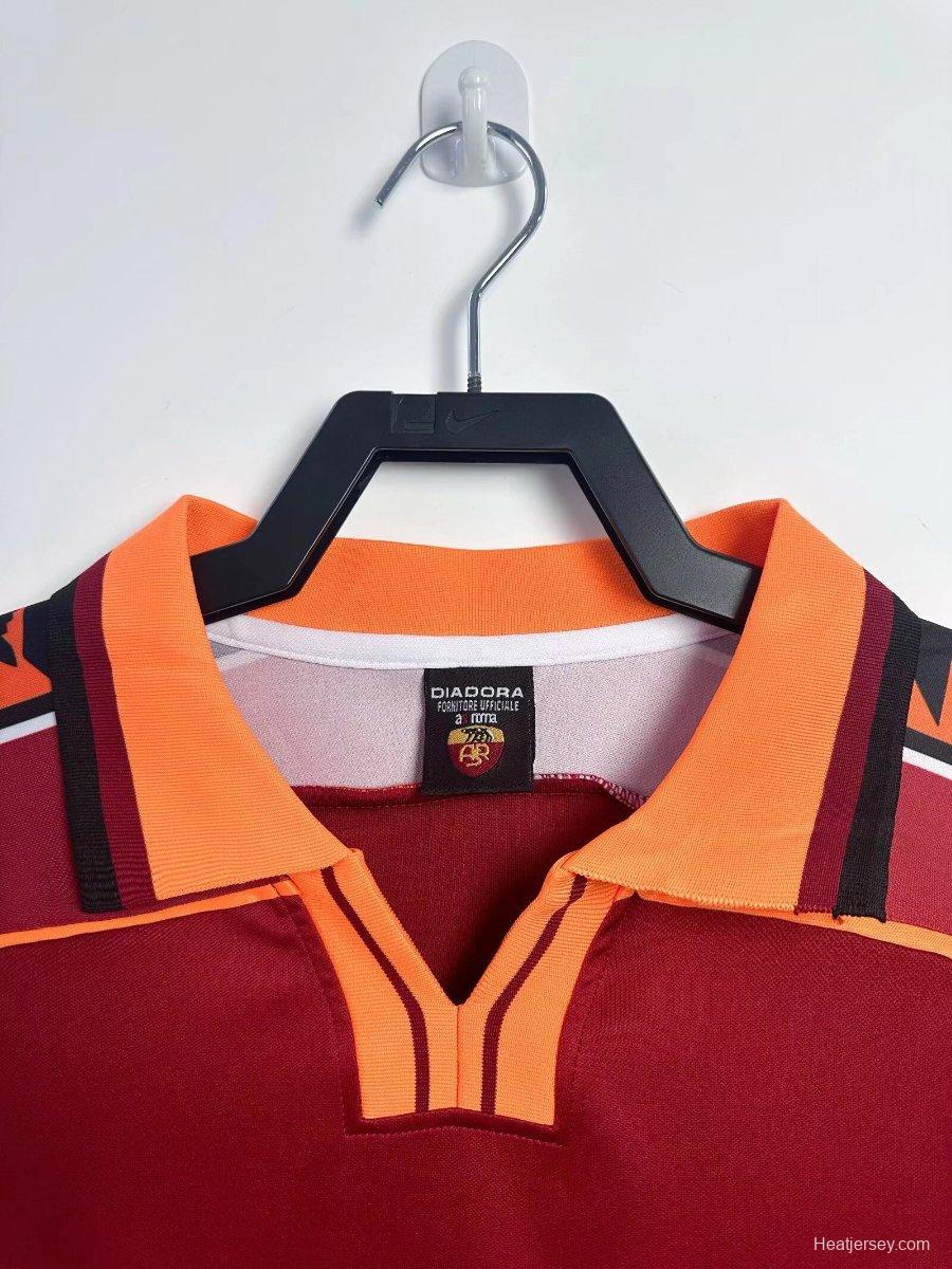 Retro 98/99 Roman Home Long Sleeve Jersey