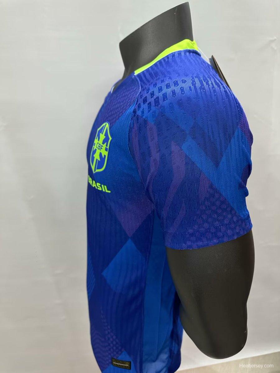 Player Version 2025 Brazil Away Blue Jersey